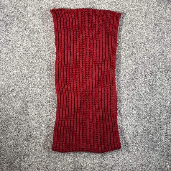 Banana Republic Scarf Womens One Size Chunky Knit Infinity Saucy Red Winter Warm - Picture 1 of 8